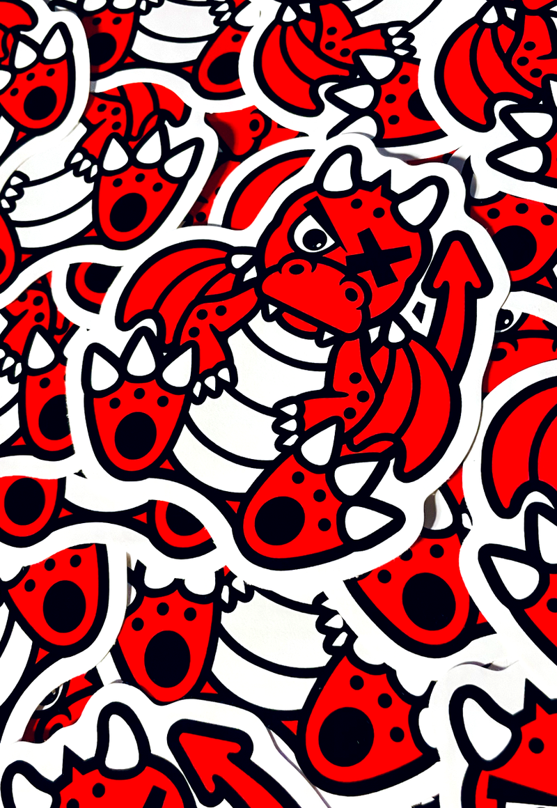 DEADLY. DRAGON 10cm Sticker
