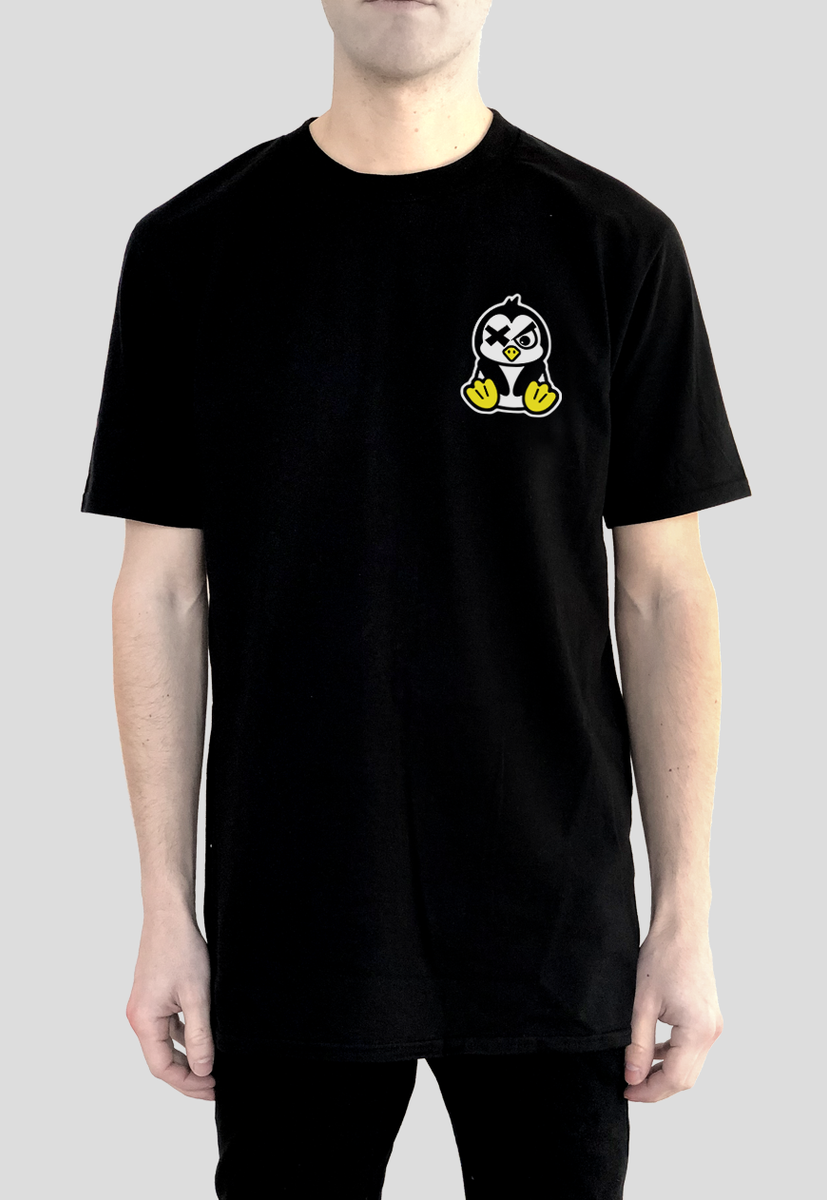 DEADLY. PENGUIN T shirt With Back Print