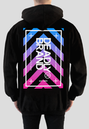 Deadly Brand chevron fade hoodie back print