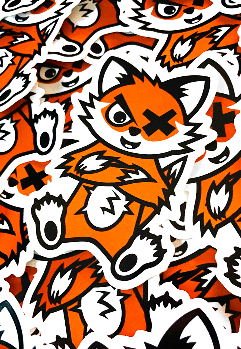 DEADLY. FOX 10cm Sticker