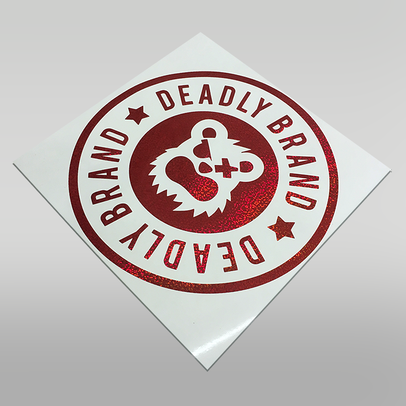 Deadly Brand Circle Sticker Decal Large