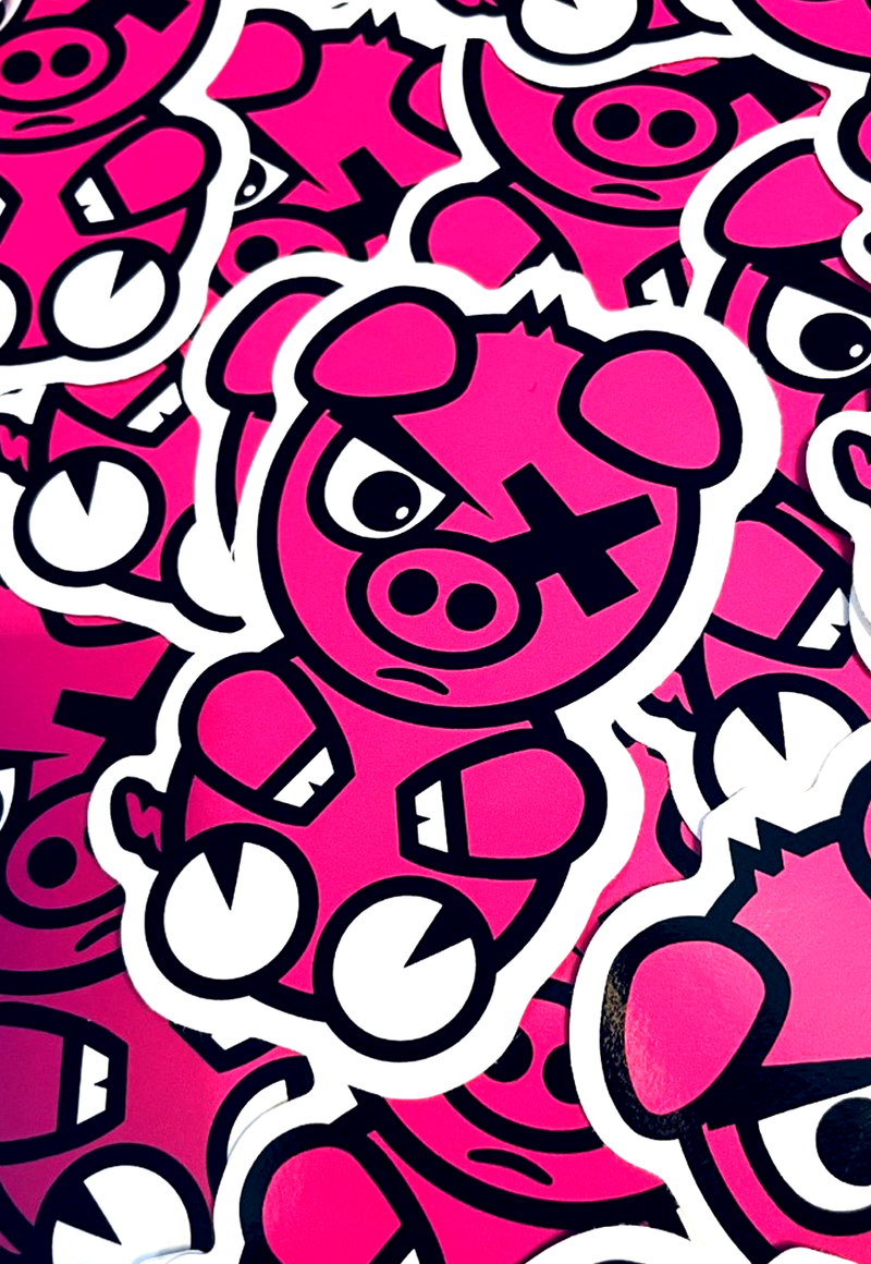 DEADLY. PIG Sticker 10cm
