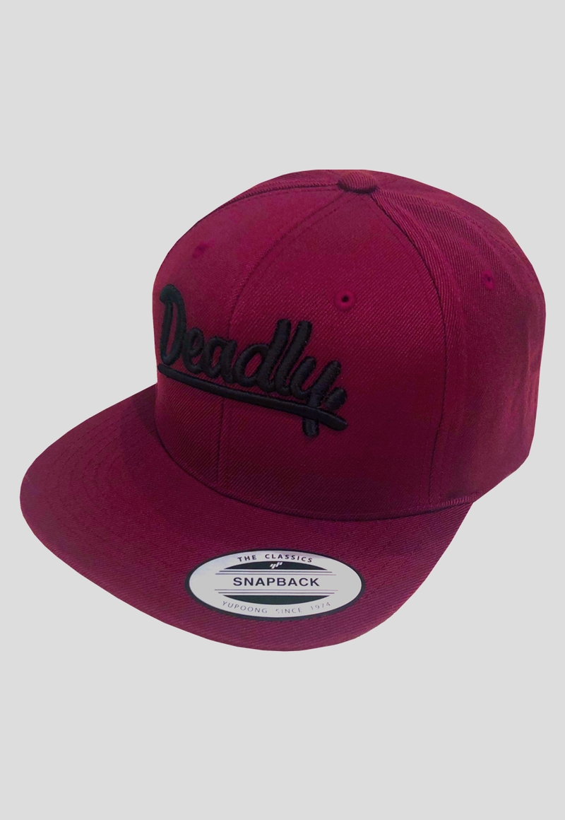 Deadly. Maroon Snapback