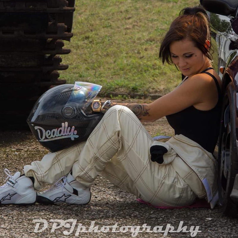 DEADLY. Script Sticker - Small 20cm