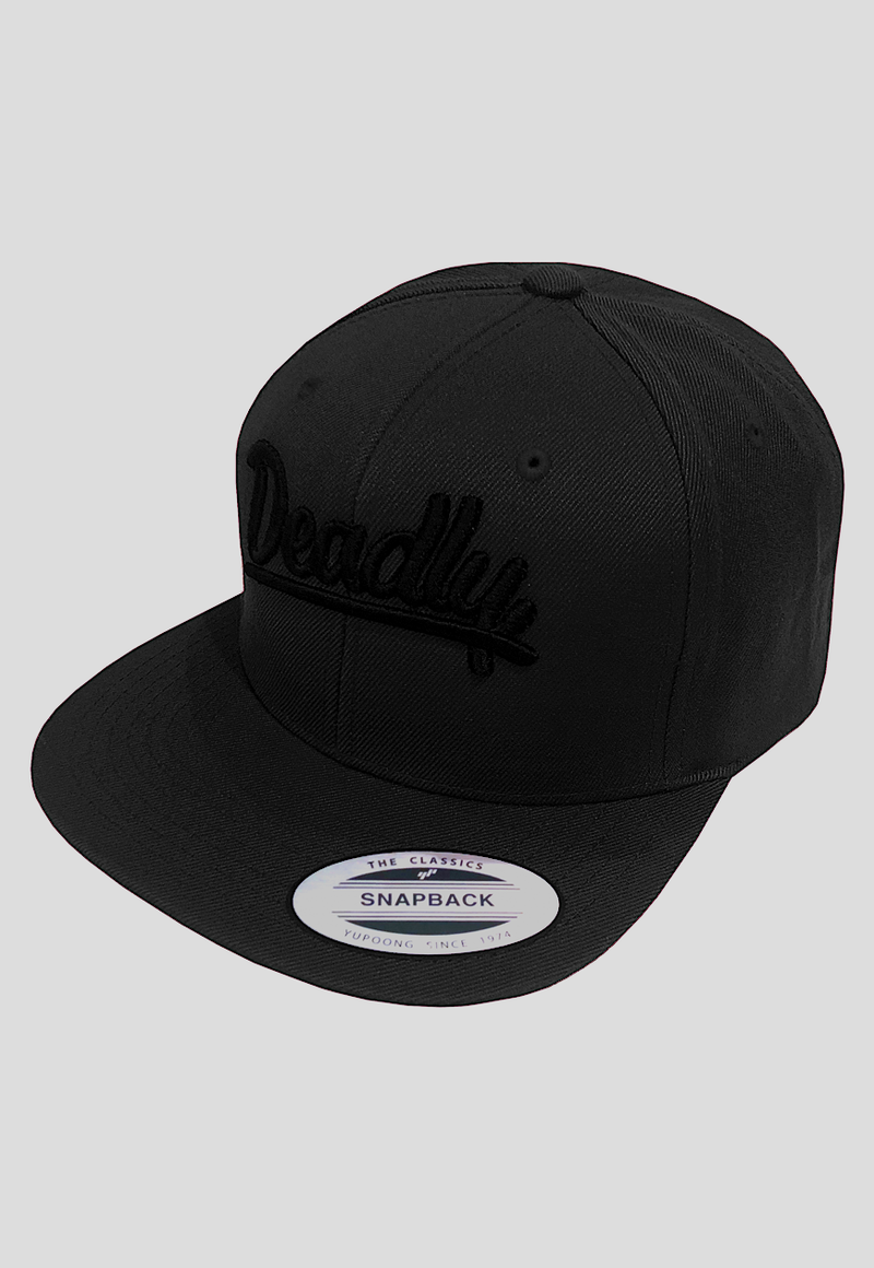 Deadly Black Snapback Stealth