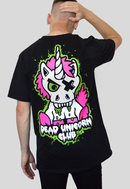 Dead Unicorn Club Zombie T-shirt oversized back print