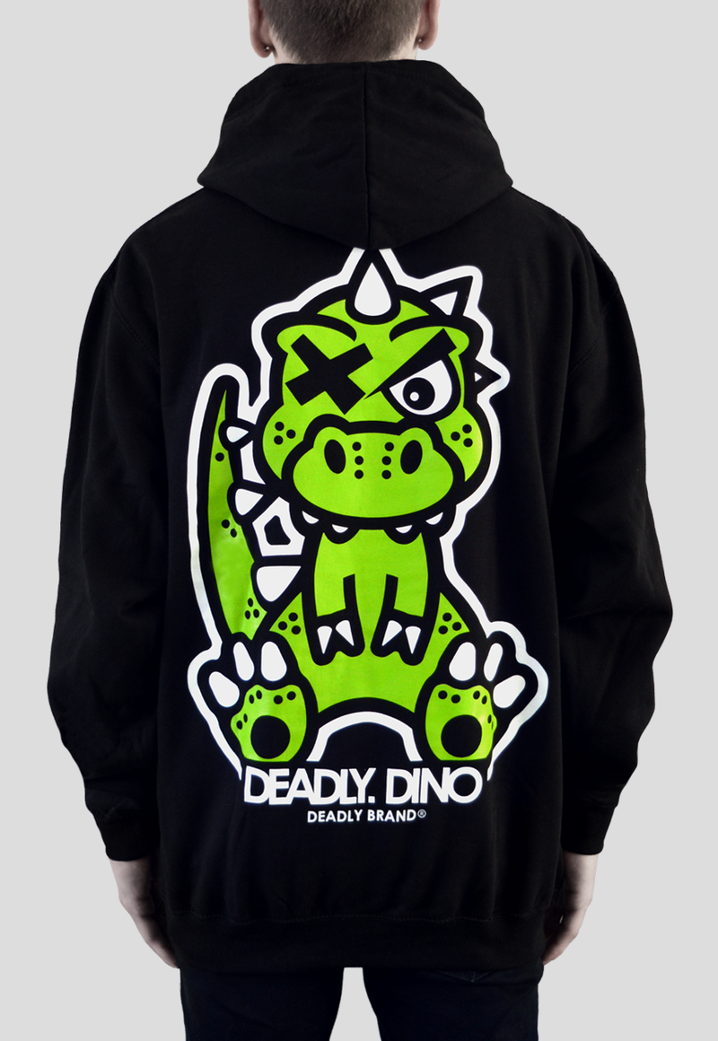 DEADLY. DINO Hoodie by Deadly Brand Back print dinosaur