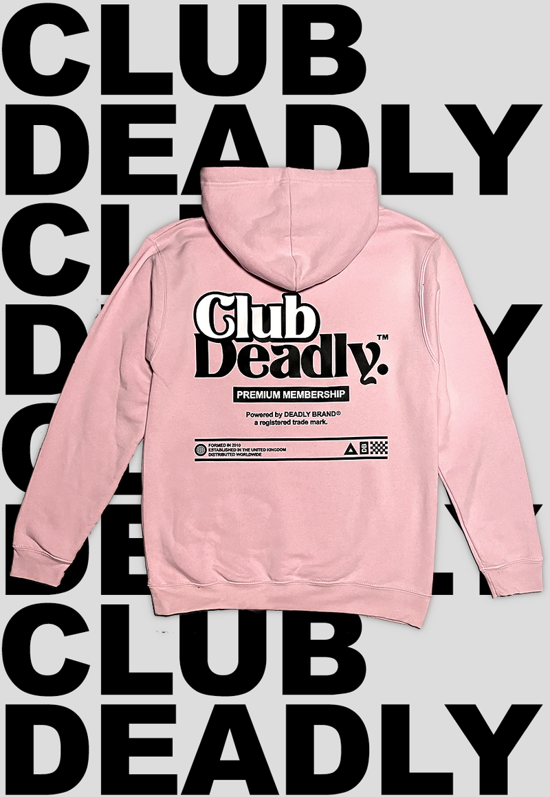 Club Deadly. Pink Hoodie