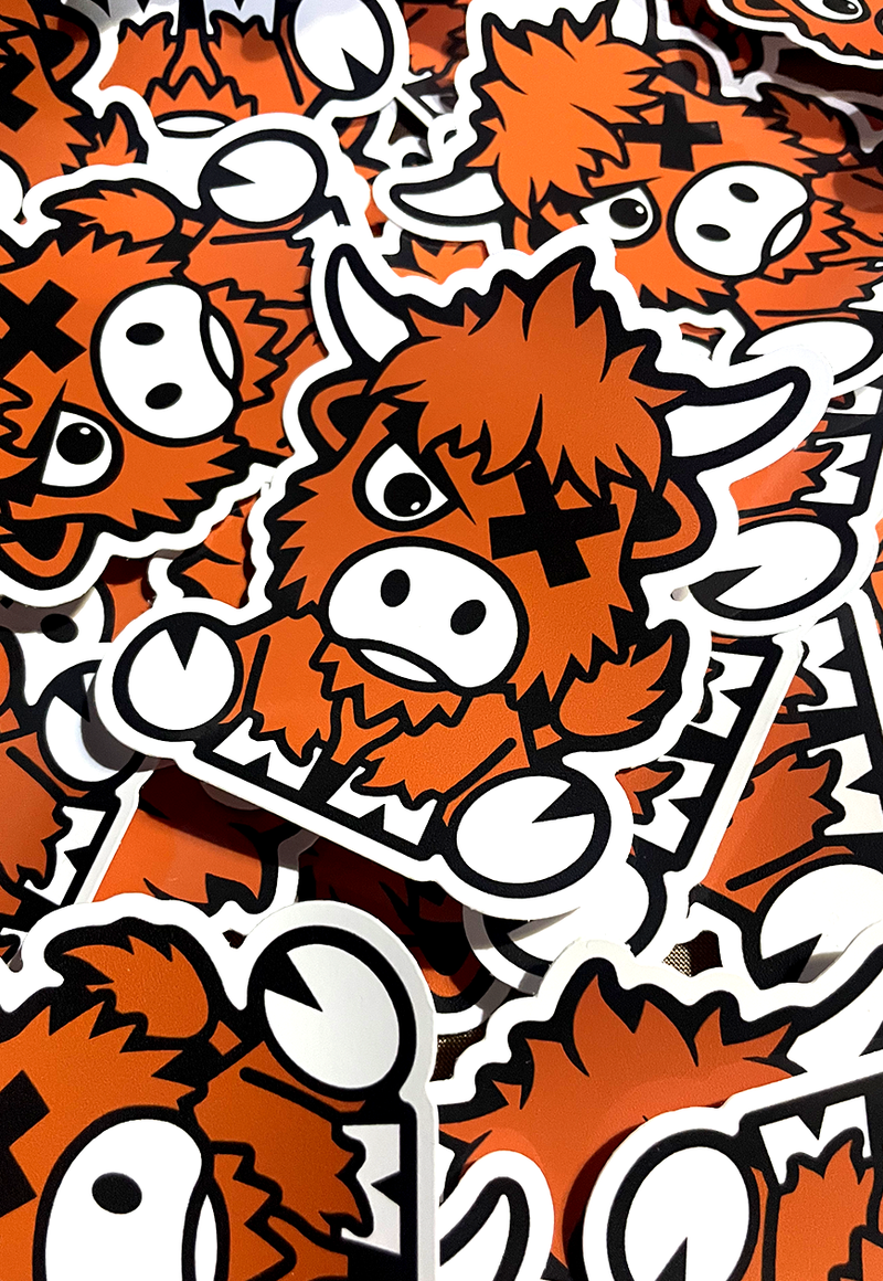 DEADLY. COW Sticker 10cm