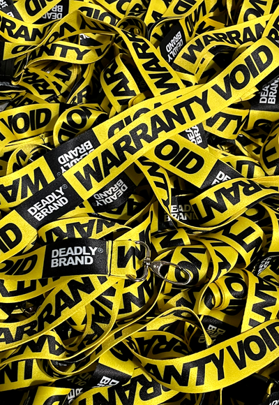 DEADLY BRAND Warrenty Void Lanyard