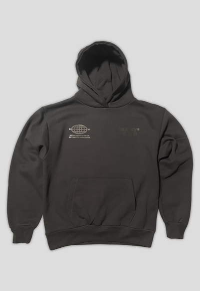 DEADLY WORLD PREMIUM HOODIE - GREY INDUSTRY 0.1
