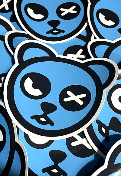 DEADLY WORLD BEAR Sticker 10cm