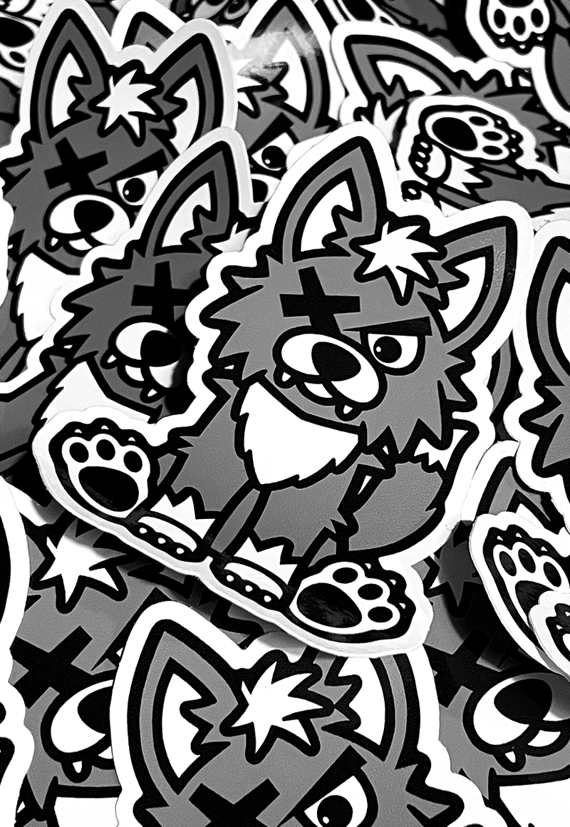 DEADLY. WOLF Sticker 10cm