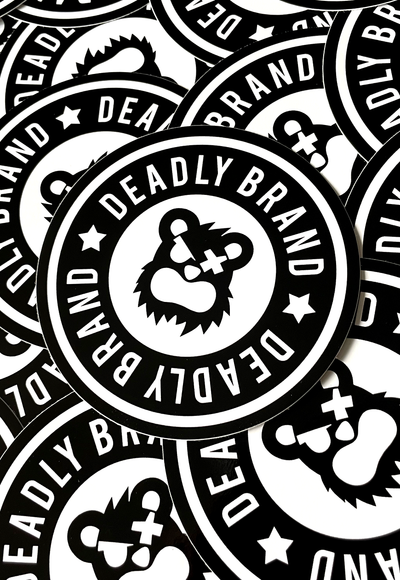 DEADLY BRAND 10cm Sticker