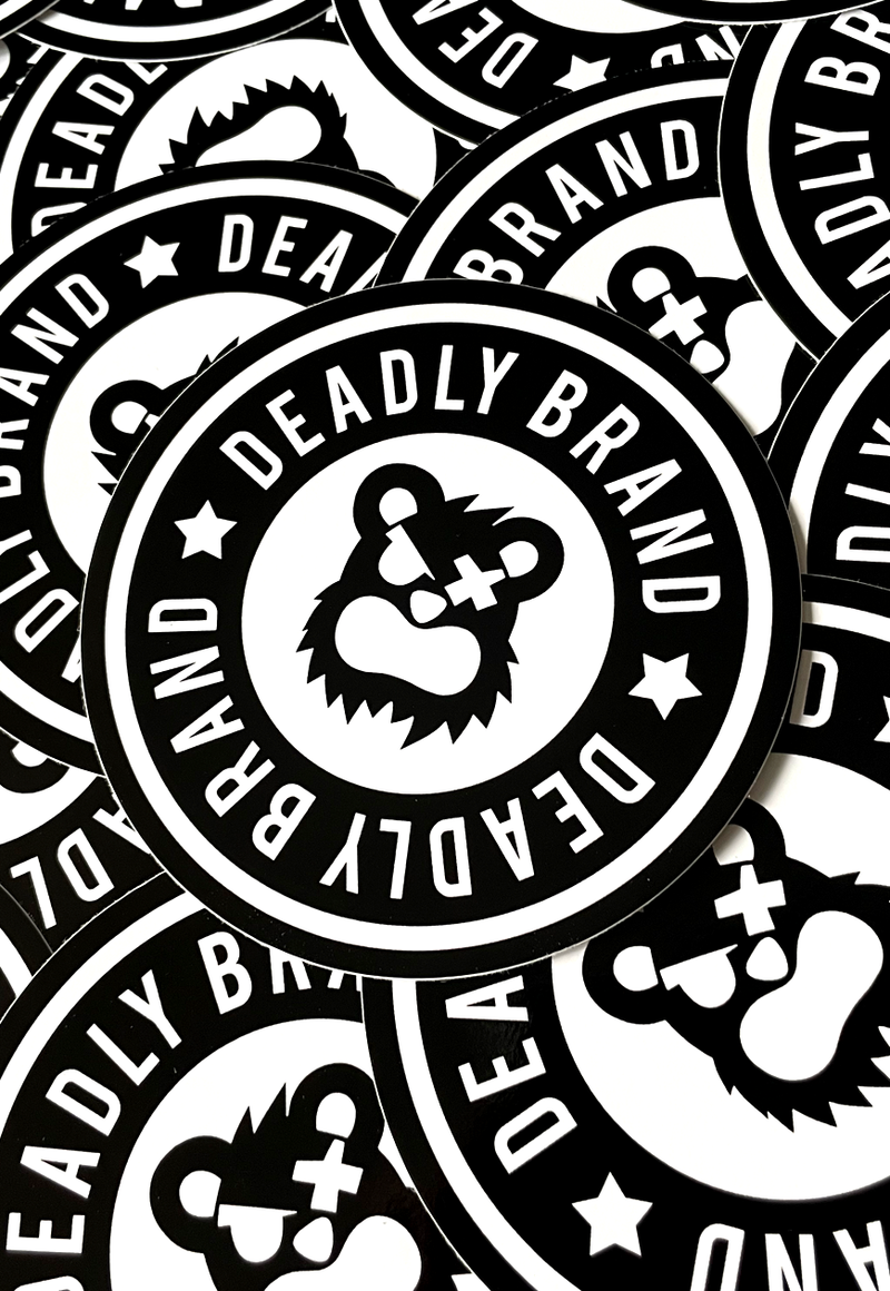 DEADLY BRAND 10cm Sticker