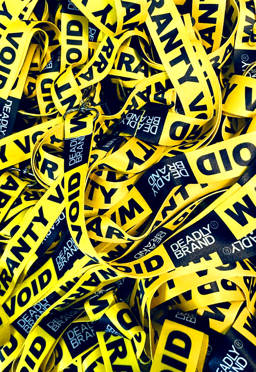 DEADLY BRAND Warrenty Void Lanyard