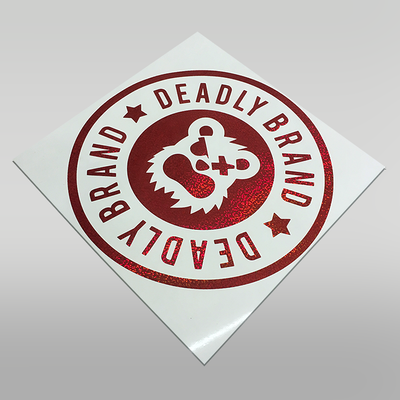 Deadly Brand Circle Sticker Decal Large