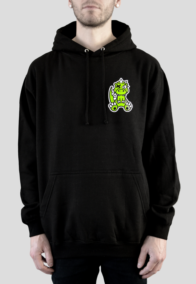 Black discount dino hoodie