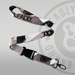 Deadly Urban Camo Lanyard Camouflage white grey and black clip 