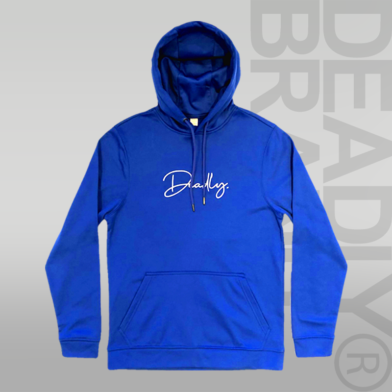 Deadly. Signature Hoodie Blue - XXL ONLY