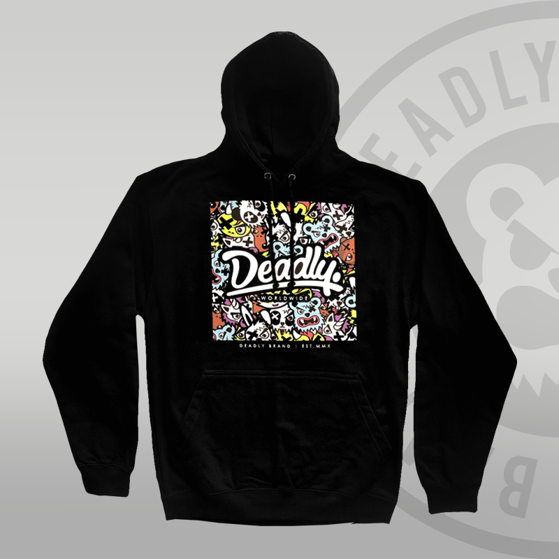 DEADLY. Character Pullover Hoodie - SMALL ONLY LEFT