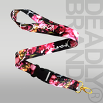 Deadly Brand Floral Lanyard