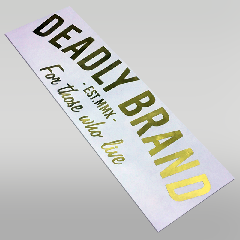 Deadly Brand Rear Windscreen Sticker For Those Who Live Large
